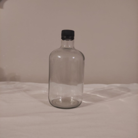 750 CC YUVARLAK -KAPAKLI CAM ŞİŞE