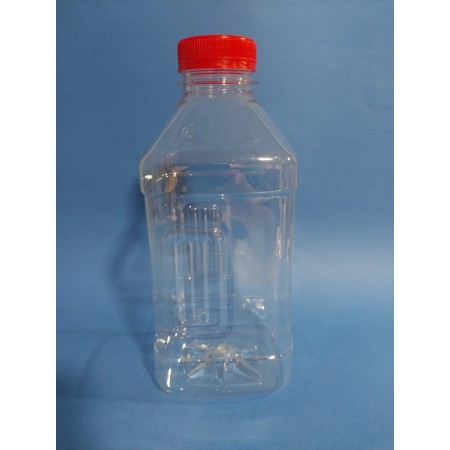 750 cc PLASTİK-PET KARE 38 MM AĞIZLI ŞİŞE-120 Lİ PAKETTE