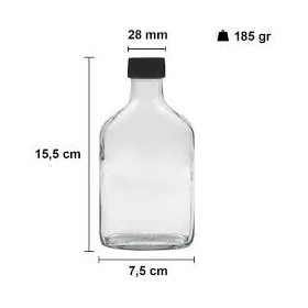 200 CC YASSI ŞİŞE KAPAKLI-COLD BREW ŞİŞESİ/120 Lİ KUTUDA