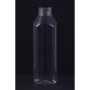 1 LİTRE PLASTİK (PET) KARE KAPAKLI ŞİŞE-136 LI PAKETTE