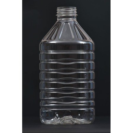 3 LİTRE PİRAMİT MODEL PLASTİK-PET SÜT-YAĞ-ŞALGAM ŞİŞESİ-KULP VE KAPAK DAHİL-36 LI PAKETTE