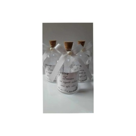 100 Adet Hadisli Zemzem Şişesi 50 Cc Mantar Tıpalı Şişede