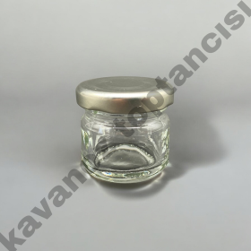 29 Cc. Cam Kavanoz - Gümüş Kapaklı - 110 Lu