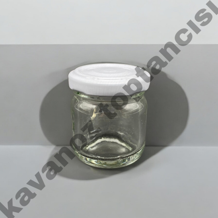 40 Cc. Cam Kavanoz - Beyaz Kapaklı 210 LU PAKETTE (ÜRÜN PAŞABAHÇE'DİR)