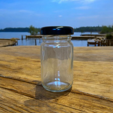 67 CC SİYAH KAPAKLI CAM KAVANOZ 38 MM KAPAK-140 LI PAKETTE