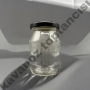 190 Cc. Cam Kavanoz - SİYAH Kapaklı-60 LI PAKETTE