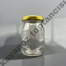 190 Cc. Cam Kavanoz - GOLD Kapaklı-60 LI PAKETTE