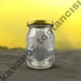 190 Cc. Cam Kavanoz - GOLD Kapaklı-60 LI PAKETTE