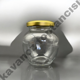 Paşabahçe 210 Cc. Cam Kavanoz - Yumurta Tipi - Altın Kapaklı-160 lı PAKETTE