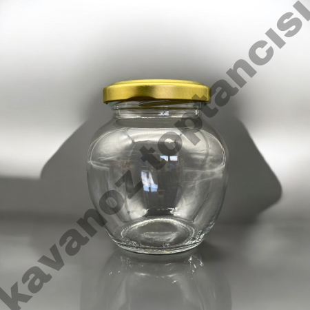 Paşabahçe 210 Cc. Cam Kavanoz - Yumurta Tipi - Altın Kapaklı-160 lı PAKETTE