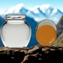 Paşabahçe 210 Cc. Cam Kavanoz - Yumurta Tipi - Petek Desen Kapaklı-80 Lİ KUTUDA