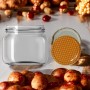 400 cc PETEK Kapaklı Basık Cam Kavanoz-24 LÜ PAKETTE