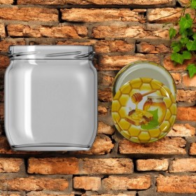 425 CC ARI DESENLİ CAM KAVANOZ(ÜRÜN PAŞABAHÇE'DİR)-30 LU PAKETTE