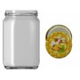 720 CC BAL KAVANOZU ARI-BAL DESENLİ KAPAKLI - 30 Lu Paket