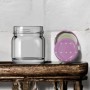 40 Cc. Cam Kavanoz - Pembe Kalp Desen Kapaklı -105 li Pakette(ÜRÜN PAŞABAHÇE'DİR)
